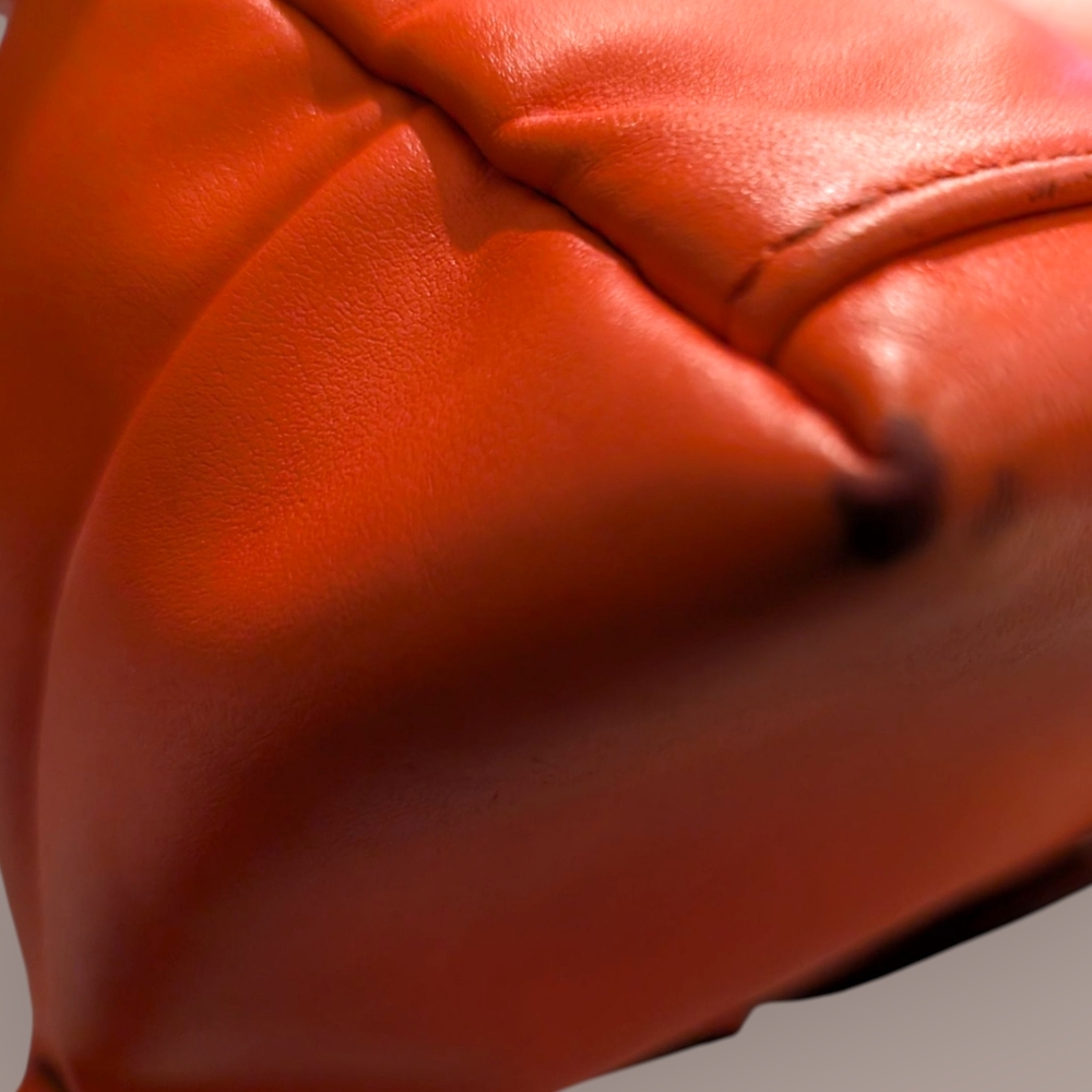 longchamp XS Le Pliage (Cuir/Leather) In Coral - Picture 11 of 16